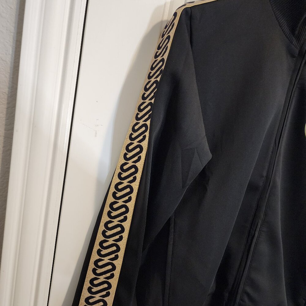 Sharny & Julius SJ Glitter Ribbon Black Tracksuit Jacket - Woman's Size S - Picture 2 of 9